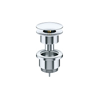 Донный клапан Ceramicanova 70003CHnc для раковины, клик-клак, хром глянцевый
