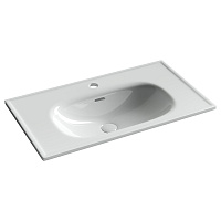 Раковина накладная Ceramicanova Sabo CN13002 80x46x13 белый