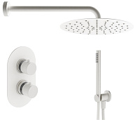 Душевой комплект Plumberia Selection Ixo KITXOT18BO для ванны, c термостатическим смесителем, белый 