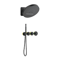 Душевой комплект Timo Saona SX-2329/03SM черный матовый