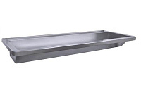 Раковина Nofer 13050.12.SP.S 120х50 подвесная, нержавеющая сталь шлифованная