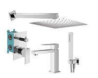 Душевой комплект Plumberia Selection Tag KITTG18CR53 для ванны, хром
