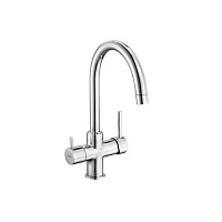 Смеситель E.C.A. Dual Flow 102118137EX для кухонной мойки с краном питьевой воды