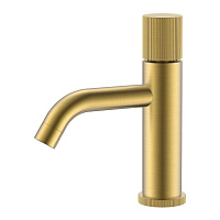 Смеситель Boheme Stick 121-MG.3 для раковины, ручка Linea, золото матовое