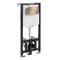 Система инсталляции WasserKRAFT Aller 10TLT.010.ME.RG02 для унитаза, золото розовое