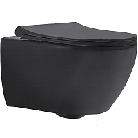 Унитаз подвесной beWash Bogen 88303670 с системой микролифт, черный матовый