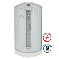 Душевая кабина Niagara Eco E80/13/MT 80x80x215 L/R стекло матовое/профиль серебро