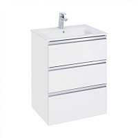 Тумба под раковину Roca The Gap A857404806 60 три ящика,белый глянец