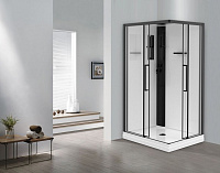 Душевая кабина Esbano Muse ESKM108CKRR 100x80 R черный матовый