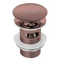 Донный клапан WasserKRAFT Asphe A336 для раковины, золото розовое