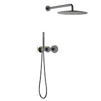 Душевой комплект Timo Saona SX-2359/18SM с термостатом, черное золото