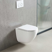 Унитаз подвесной Vincea Bien VT1-51T ультратонкое сиденье с системой микролифт, Торнадо, белый