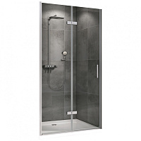 Душевая дверь ABBER Zart AG08090P прозрачное/хром