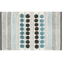 Коврик Fixsen Lotus FX-8030Y голубой/графит/белый/серый