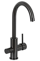 Смеситель Remer X Style N792DWCFP для кухонной мойки, черный брашированный хром