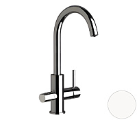 Смеситель Remer X Style N792DWBO для кухонной мойки, белый матовый