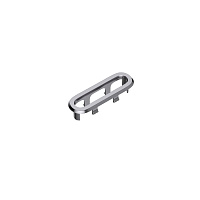 Заглушка на перелив для раковины Ceramicanova CN010GG 5,5x1,7x1,9 вороненая сталь