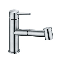 Смеситель Kludi Steel 44851F860 для кухонной мойки, нержавеющая сталь