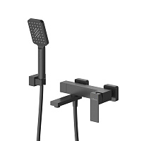 Смеситель Cezares Slider SLIDER-VD-NOP для ванны с душем, черный матовый