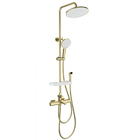 Душевая система Wonzon & Woghand Solid WW-C3011-A1-BG с термостатом, брашированное золото