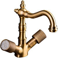 Смеситель Boheme Royal Cristal 312-Royal/CRST для раковины, бронза