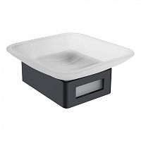 Мыльница Boheme Q 10943-G-B настенная, золото/черный