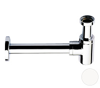 Сифон Remer 958BBO 1”1/4 для раковины, белый матовый