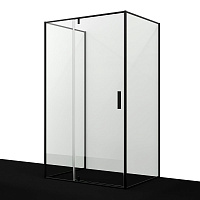 Душевой уголок WasserKRAFT Elbe 74P 74P21 120x90 прозрачное, черный