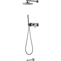 Душевой комплект Boheme Spectre 454-2-NB для ванны с душем, никель брашированный