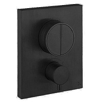 Смеситель Almar Core Push Square E176682.AB для ванны, хром черный шлифованный