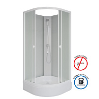 Душевая кабина Niagara Promo P100/26/MT/BK 100x100x195 L/R стекло матовое/профиль белый