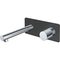 Смеситель Boheme Stick 125-BCR.2 для раковины, ручка Touch, черный/хром