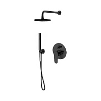 Душевой комплект Gattoni H2Omix7000 KTH715/PDNO черный матовый