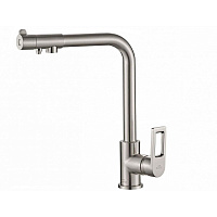 Смеситель Zorg Steel Hammer SH 572 SATIN для кухонной мойки, сатин