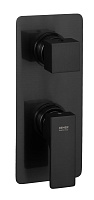 Смеситель Remer Absolute AU92KBCFP для душа, черный брашированный хром