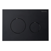 Кнопка смыва Splendy Stable Rest SR302TMBM черный матовый