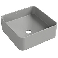Раковина накладная Aqueduto Espiral ESP0330 37x37x13.5 серый матовый