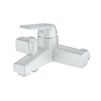 Смеситель OneLife P02-100w для ванны с душем, белый
