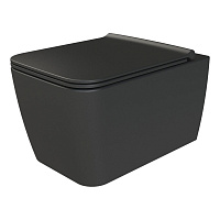 Унитаз подвесной Boheme Zen 967-SET-B черный матовый