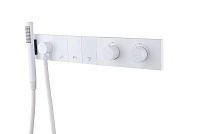 Смеситель Boheme Zodiac 133-SYS-MW для душа, белый матовый