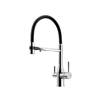 Смеситель для кухонной мойки Sancos Garda SC4009CH хром/черный