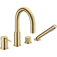 Смеситель Boheme Uno 460-MG для ванны, золото матовое