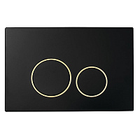 Кнопка смыва Boheme 663 черный/золото