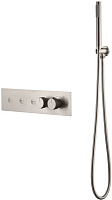 Смеситель Boheme Fusion Thermo 131-SYS-NB с ручным душем, никель брашированный