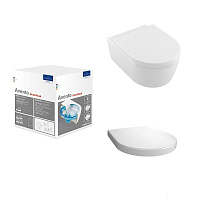 Унитаз подвесной Villeroy & Boch Avento 5656HR01 с сиденьем микролифт, альпийский белый