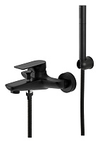 Смеситель Remer Infinity I02NO для ванны с душем, черный матовый