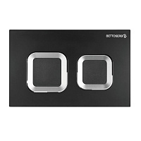 Кнопка смыва Bettoserb Smart 40006487 черный матовый/хром