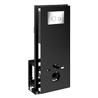Система инсталляции WasserKRAFT Glan 66TLT.010.ME.BL.CH01 для унитаза, хром