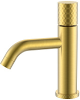 Смеситель Boheme Stick 121-MG для раковины, ручка Diamond, золото матовое