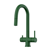 Смеситель Omoikiri Akita-S-RG 4994437 для кухонной мойки, royal green матовый